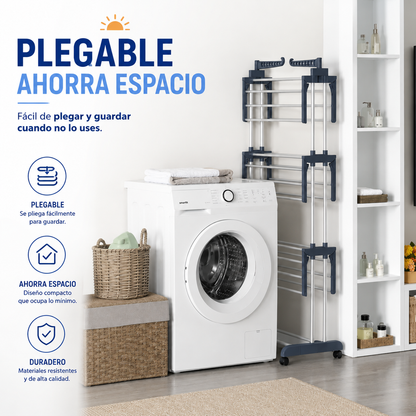 Tender Vertical Plegable – Secá Más en Menos Espacio