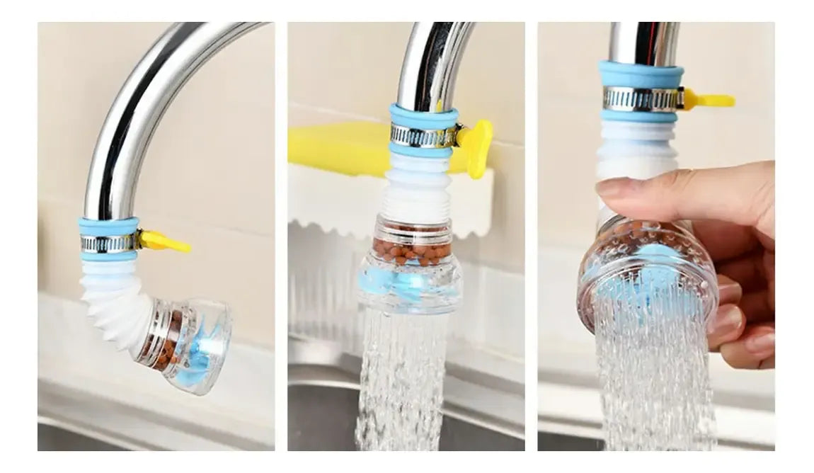 AquaFlow 360™ | Filtro Purificador Extensible para Canilla